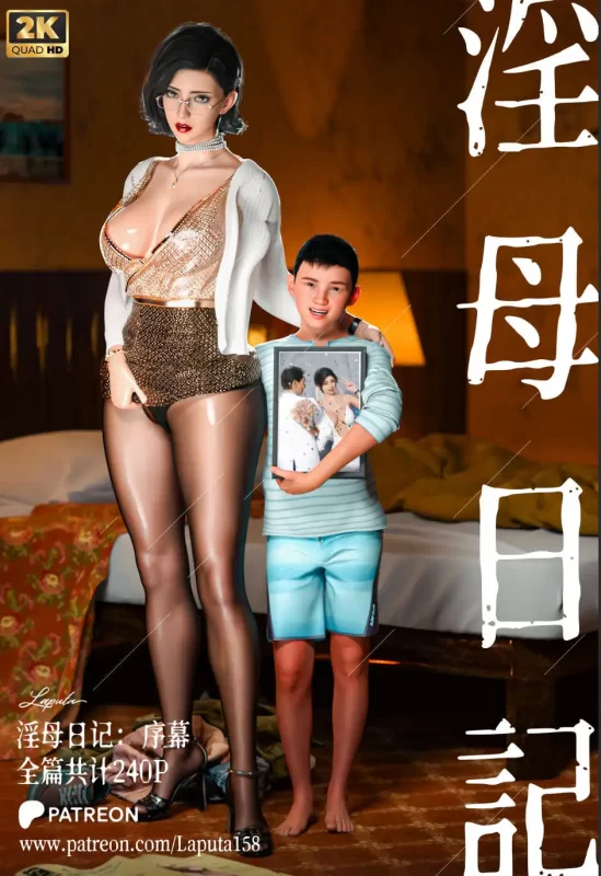 【3D/全彩/无修】淫母日记01-7.2+限定壁纸[高渲染/淑女人妻/小马拉大车]【3.8G】
